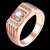Picture of Copper or Brass Rose Gold Plated Fashion Ring with Full Guarantee