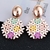 Picture of Latest Flower Rose Gold Plated Stud Earrings