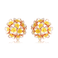 Picture of Classic Enamel Stud Earrings in Exclusive Design