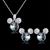 Picture of Nice Swarovski Element Fashion Necklace and Earring Set