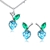 Picture of Impressive Blue Fashion Necklace and Earring Set with Low MOQ