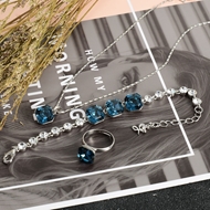 Show details for Low Cost Platinum Plated Fashion 3 Piece Jewelry Set with Low Cost