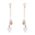 Picture of Purchase Rose Gold Plated White Dangle Earrings Exclusive Online
