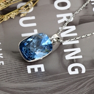 Show details for Good Quality Swarovski Element Platinum Plated Pendant Necklace