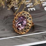 Show details for Eye-Catching Purple Zinc Alloy Fashion Ring at Unbeatable Price