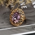 Picture of Eye-Catching Purple Zinc Alloy Fashion Ring at Unbeatable Price
