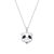 Picture of Fashion Cubic Zirconia Platinum Plated Pendant Necklace