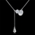 Picture of Good Quality Cubic Zirconia Platinum Plated Pendant Necklace