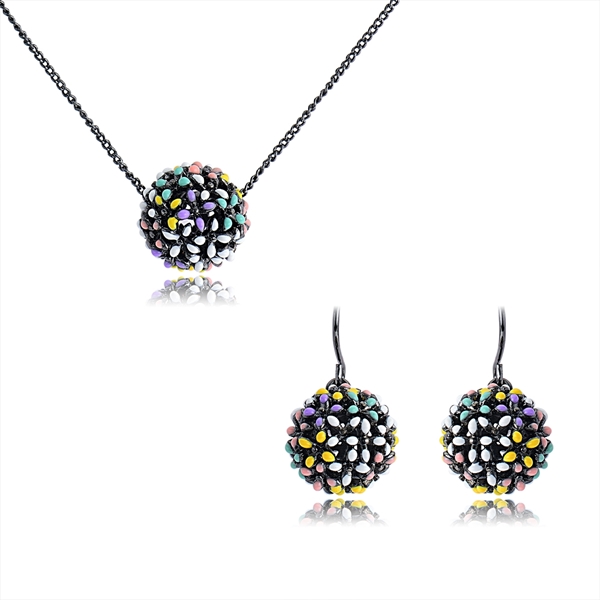Picture of Classic Gunmetal Plated Necklace and Earring Set with Worldwide Shipping