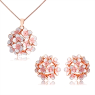 Picture of Casual Pink Necklace and Earring Set with Speedy Delivery