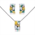 Picture of Top Enamel Colorful Necklace and Earring Set