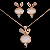 Picture of Good Quality Cubic Zirconia White Necklace and Earring Set