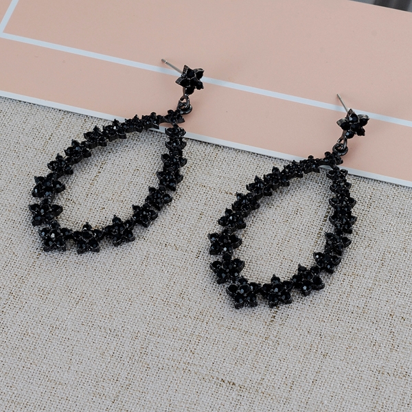 Picture of Charming Black Zinc Alloy Dangle Earrings of Original Design