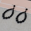 Show details for Charming Black Zinc Alloy Dangle Earrings of Original Design