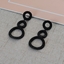 Show details for New Artificial Crystal Gunmetal Plated Dangle Earrings