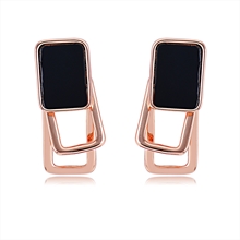 Show details for Fashionable Casual Black Stud Earrings