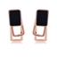 Show details for Fashionable Casual Black Stud Earrings