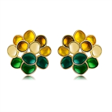 Show details for Zinc Alloy Colorful Stud Earrings From Reliable Factory