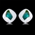 Picture of Zinc Alloy Green Stud Earrings with Low MOQ