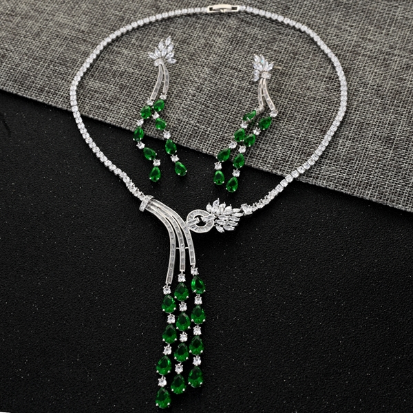 Picture of Famous Big Casual Necklace and Earring Set