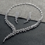 Show details for Great Value White Big Necklace and Earring Set with Member Discount