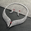 Show details for Great Value Red Big Necklace and Earring Set with Full Guarantee