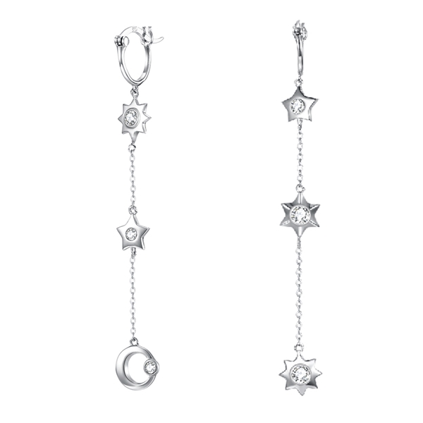Picture of Need-Now White Cubic Zirconia Dangle Earrings from Editor Picks