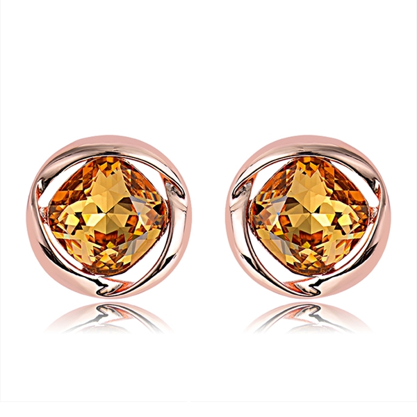 Picture of Distinctive Yellow Zinc Alloy Stud Earrings As a Gift