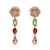 Picture of Fashion Artificial Crystal Copper or Brass Dangle Earrings