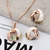 Picture of Buy Rose Gold Plated Casual Necklace and Earring Set with Low Cost
