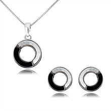 Show details for Inexpensive Platinum Plated Zinc Alloy Necklace and Earring Set from Reliable Manufacturer