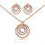 Picture of Copper or Brass Shell Necklace and Earring Set with Member Discount