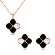 Picture of Fashionable Casual Copper or Brass Necklace and Earring Set