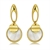 Picture of Great Shell Platinum Plated Dangle Earrings