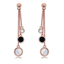 Show details for Rose Gold Plated Shell Dangle Earrings Exclusive Online