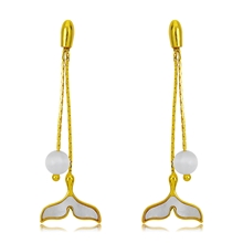 Show details for Classic Shell Dangle Earrings with Low Cost