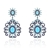 Picture of Copper or Brass Cubic Zirconia Dangle Earrings From Reliable Factory
