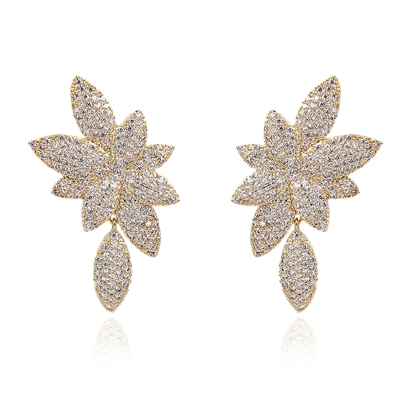 Picture of Luxury Cubic Zirconia Stud Earrings with Fast Delivery