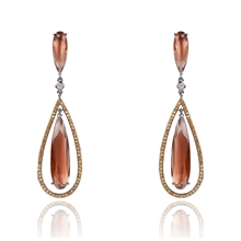 Show details for Staple Cubic Zirconia Luxury Dangle Earrings