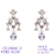 Picture of Beautiful Cubic Zirconia Luxury Dangle Earrings