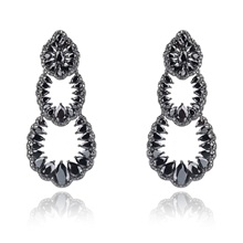 Show details for Great Value Black Casual Dangle Earrings with Member Discount