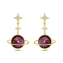 Show details for Delicate Swarovski Element Dangle Earrings with 3~7 Day Delivery