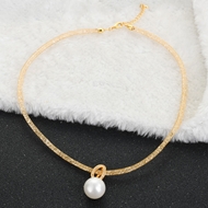 Show details for Impressive White Copper or Brass Pendant Necklace with Low MOQ