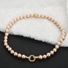 Show details for Gold Plated Cubic Zirconia Pendant Necklace with No-Risk Refund