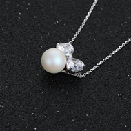 Show details for Fashion White Pendant Necklace with Beautiful Craftmanship
