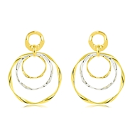 Picture of Great Value Gold Plated Big Dangle Earrings with Member Discount