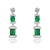 Picture of Irresistible Green Platinum Plated Dangle Earrings with Easy Return