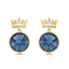 Show details for Sparkling Small Copper or Brass Dangle Earrings