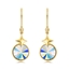 Show details for Bulk Gold Plated Cubic Zirconia Dangle Earrings Exclusive Online