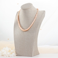 Picture of Good fresh water pearl Platinum Plated Pendant Necklace
